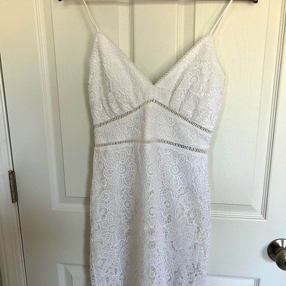 Abercrombie & Fitch White Lace Mini Dress